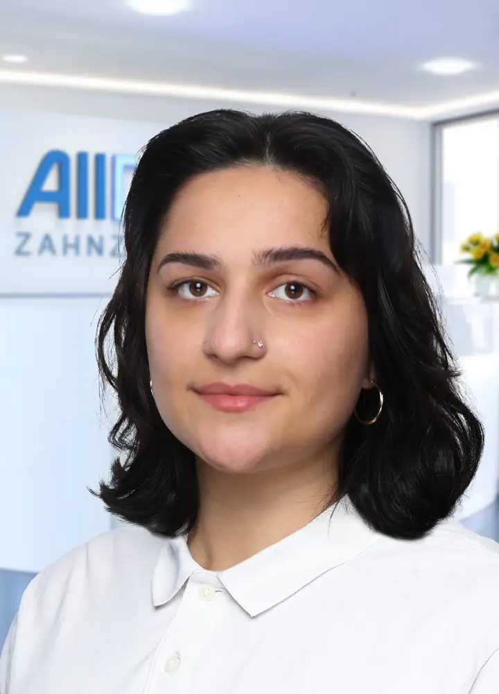 Portrait Zahn&auml;rztin Theranda Blakaj (AllDent Berlin)