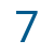 Zahl 7 blau AllDent